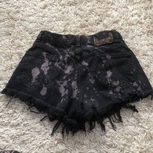 LEVIS orange tab ripped jean shorts